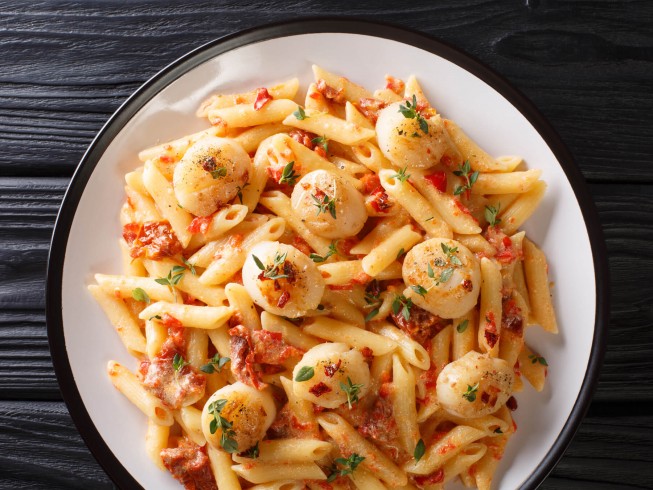 Penne With Scallops