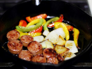 recipe for copycat golden corral's sausage and veggies