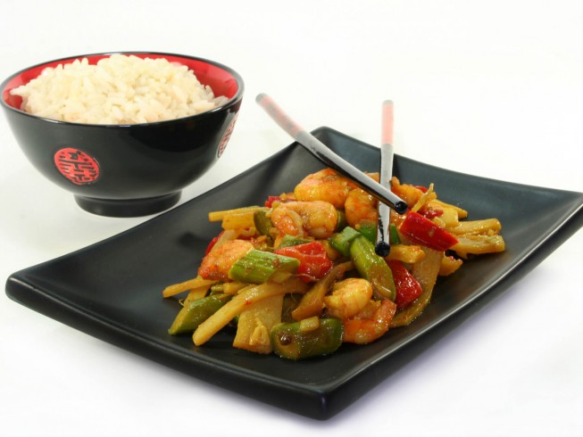 photo of Shrimp Szechuan Style