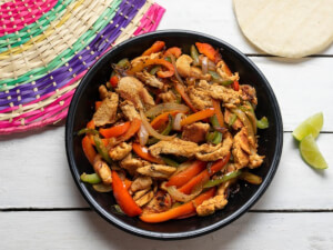recipe for family friendly chicken fajitas