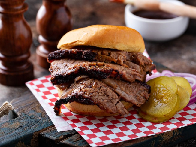 Lone Star Brisket Sandwiches Recipe | CDKitchen.com