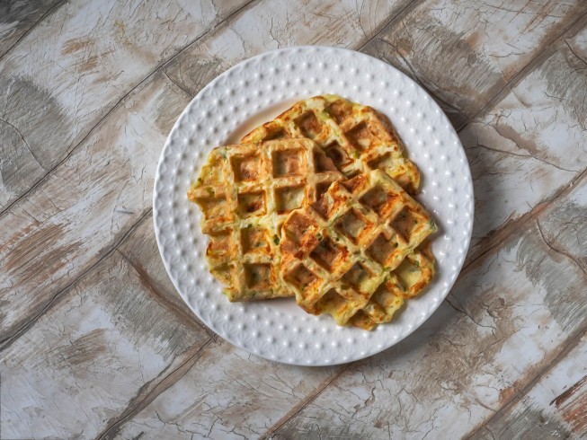 Zucchini Waffles Recipe | CDKitchen.com