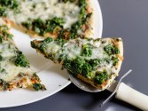 White Spinach Pizza