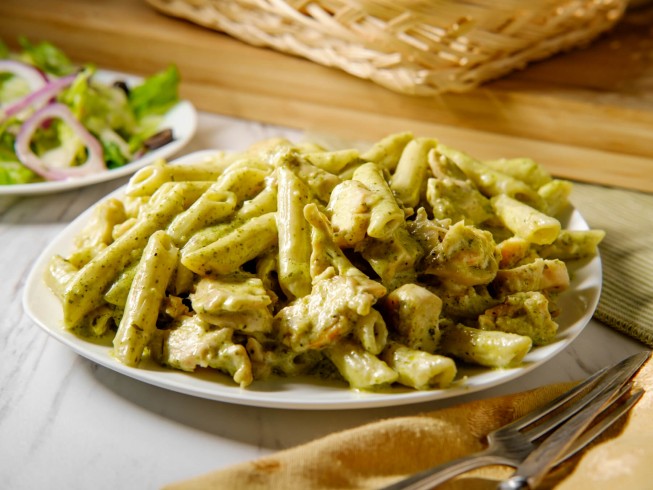 recipe for chicken with pesto alfredo