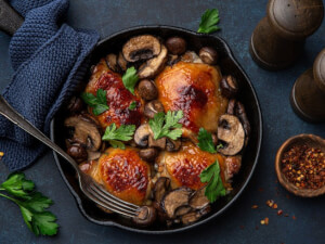 recipe for pan-seared chicken thighs