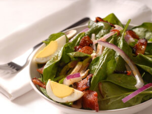 recipe for warm italian-style bacon salad dressing