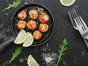 recipe for grilled marinated scallops