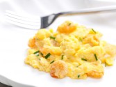 view the recipe for Shrimp And Brie Scrambled Eggs