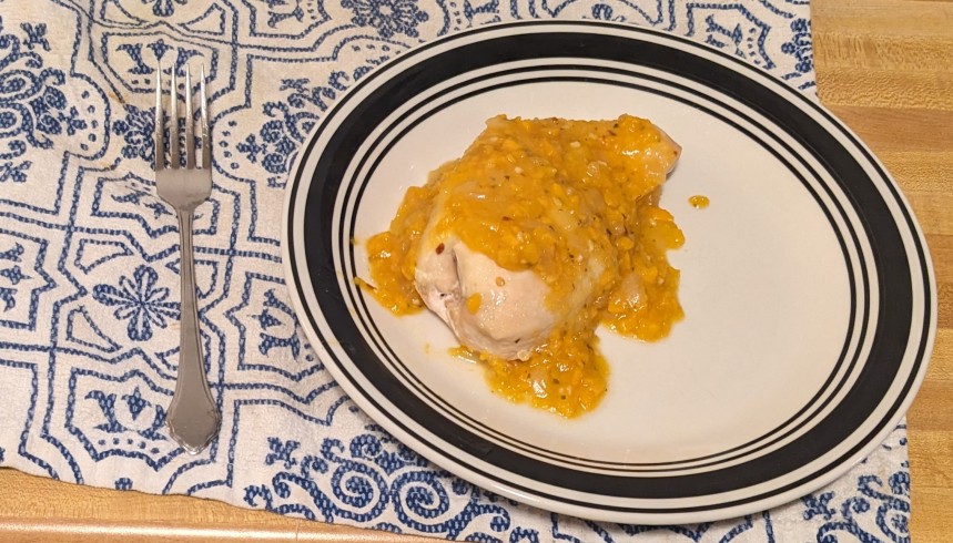 recipe for chicken with sweet potato gravy