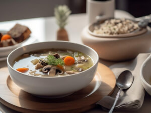 recipe for brown rice and vegetable soup