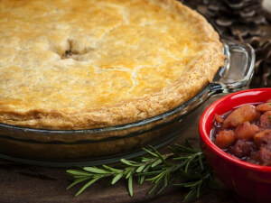 recipe for cipaille or cipate (layered meat pie)