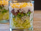 Healthy Layered Party Pea Salad