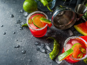 recipe for spicy watermelon lime cocktail