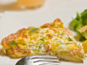 recipe for simple salmon frittata