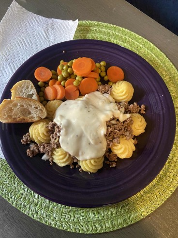 photo of Creamed Ground Beef Over Mashed Potatoes