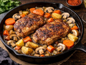 recipe for cast iron skillet pork steaks