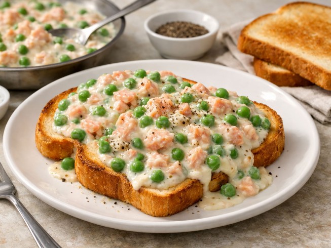 photo of Creamed Salmon and Peas