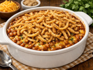 recipe for baked beans and onions