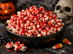 recipe for halloween bleeding popcorn