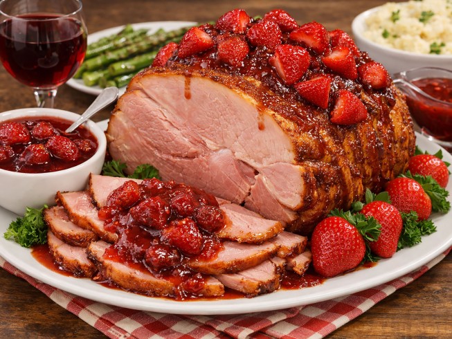 recipe for strawberry baked ham