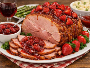 recipe for strawberry baked ham