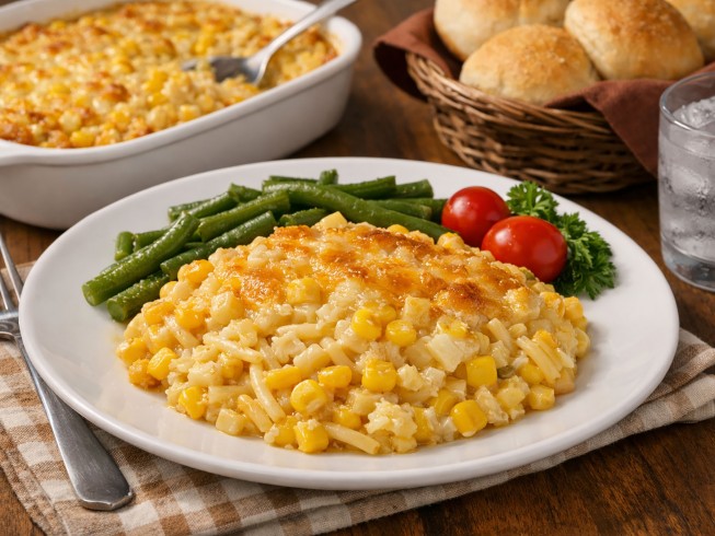 photo of Spaghetti Corn Casserole
