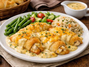 recipe for cheesy chicken crescent dish