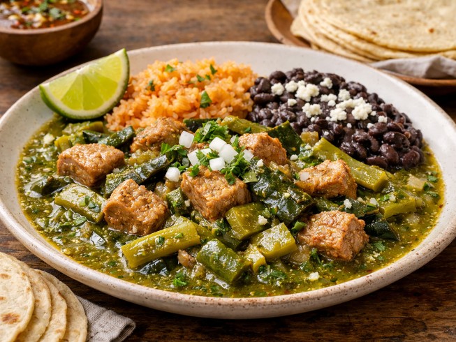 photo of Chile Verde With Pork And Nopales