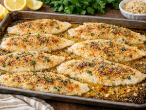 recipe for oven baked flounder