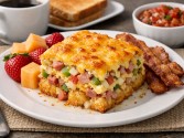 Ham And Taters Breakfast Casserole