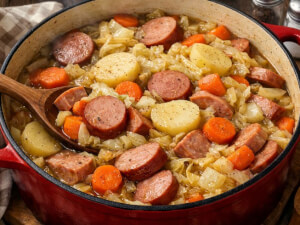 recipe for bologna and cabbage