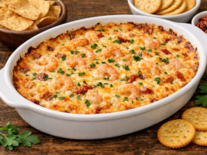 recipe for copycat o'charley's three cheese shrimp dip