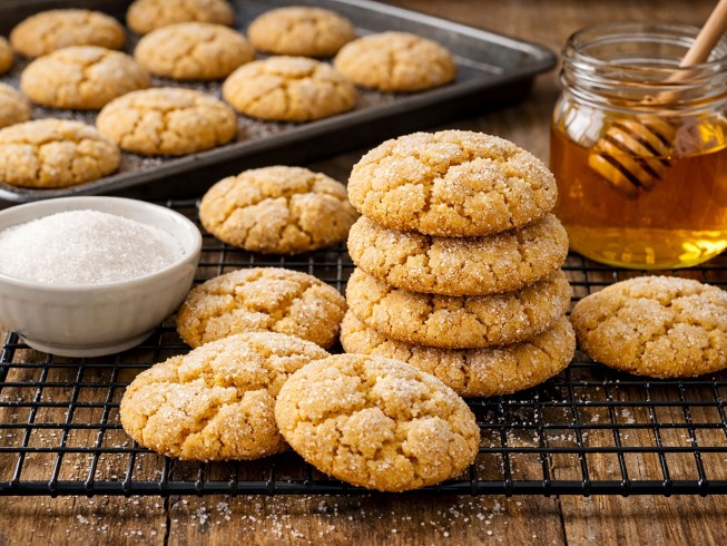 photo of Honey Crinkle Cookies