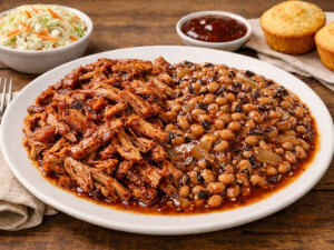 recipe for pulled pork with black-eyed peas