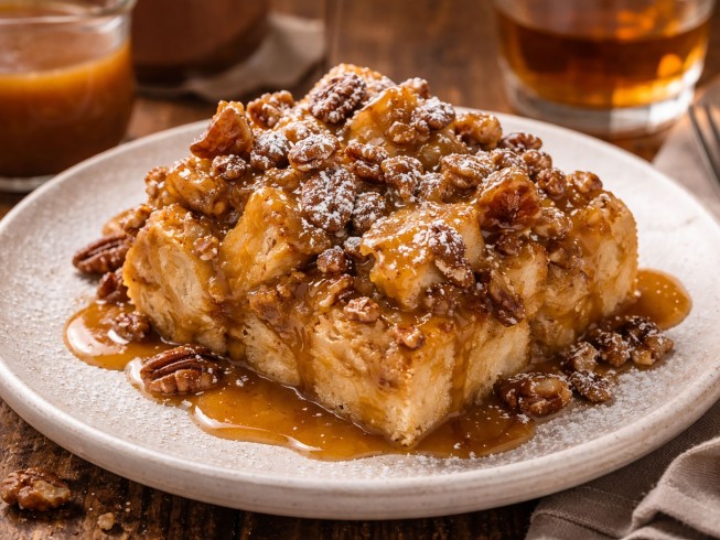 photo of Panera Bread Butterscotch Bread Pudding With Bourbon And Pecans