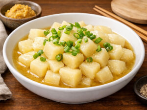 recipe for miso braised kohlrabi