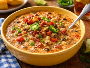 recipe for spicy black-eyed pea soup