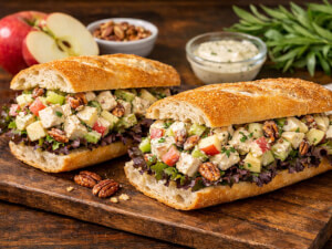recipe for waldorf chicken-salad sandwiches