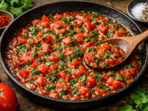 recipe for tomato chermoula sauce