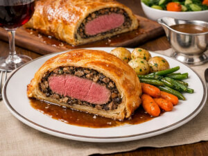 recipe for traditional beef wellington