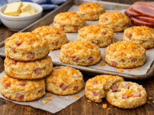 recipe for ham and cheese biscuits