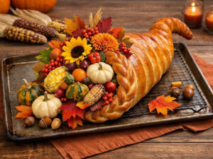recipe for holiday cornucopia bread centerpiece