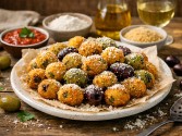 Cheesy Fried Olives