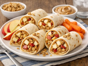 recipe for crunchy peanut butter wrap