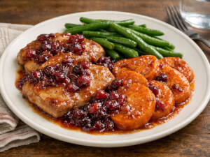 recipe for slow cooker cran-apple pork and sweet potatoes