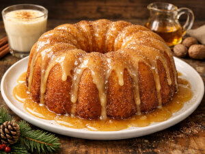 recipe for eggnog rum cake