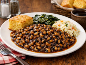 recipe for slow cooker boston baked black-eyed peas