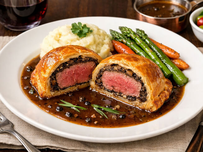 photo of Beef Wellington in Madeira Wine Sauce