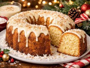 recipe for christmas eggnog pound cake