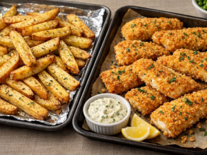 recipe for oven baked fish and chips